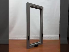 1.4mm - 2.0mm آلومینیوم پنجره های کششی با گرل آویزان های آلومینیوم ثابت مدرن