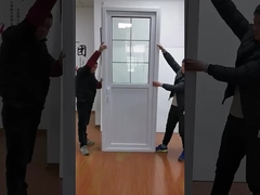 درهای سفید PVC با آویز اندازه قابل تنظیم درهای پی وی سی سوئیچ آلیاژ روی