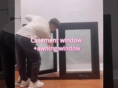 ضد آب ضد آب و هوا آلومینیوم پنجره آویزان آویزان آلبوم سیاه